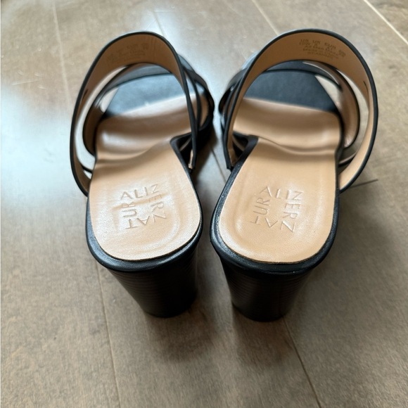 Naturalizer Beaming Black Women's Heeled Slip on Sandals- size 10 Wide - Picture 7 of 10